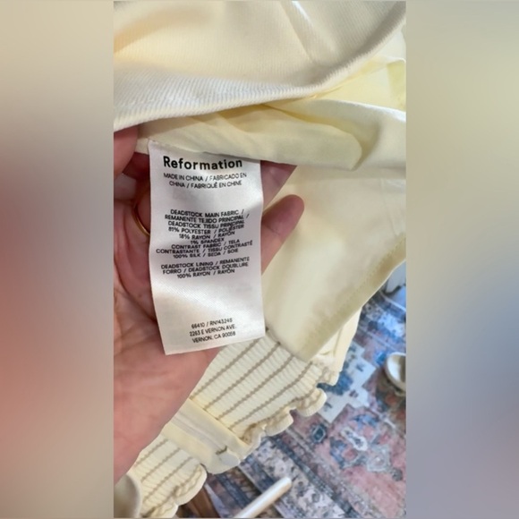 Reformation Melanie Top In Ivory, brand new, never worn, no flaws. - Picture 9 of 10